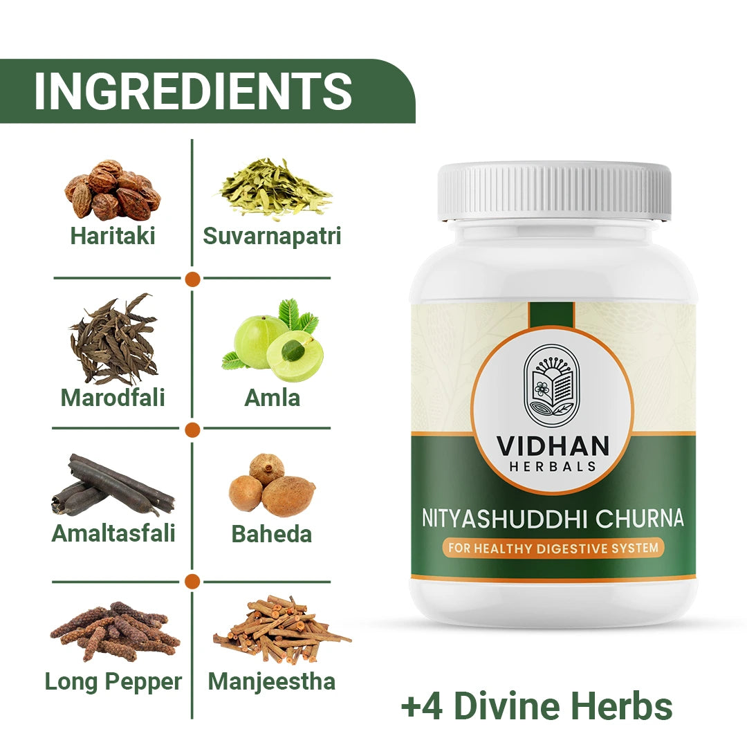 Nityashuddhi Churna – Ayurvedic Digestive Care (200 GM | 65 Days)